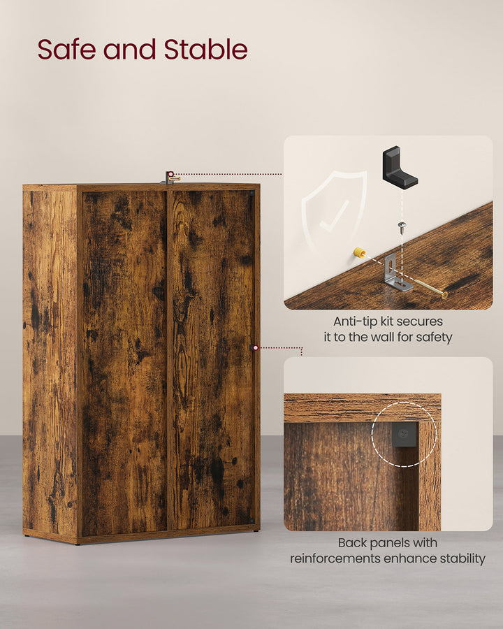 5-Slot Wooden Bookcase
