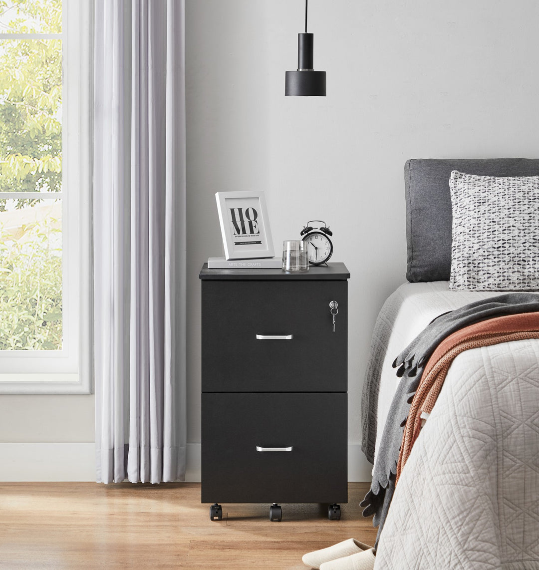 Granite Black File Cabinet