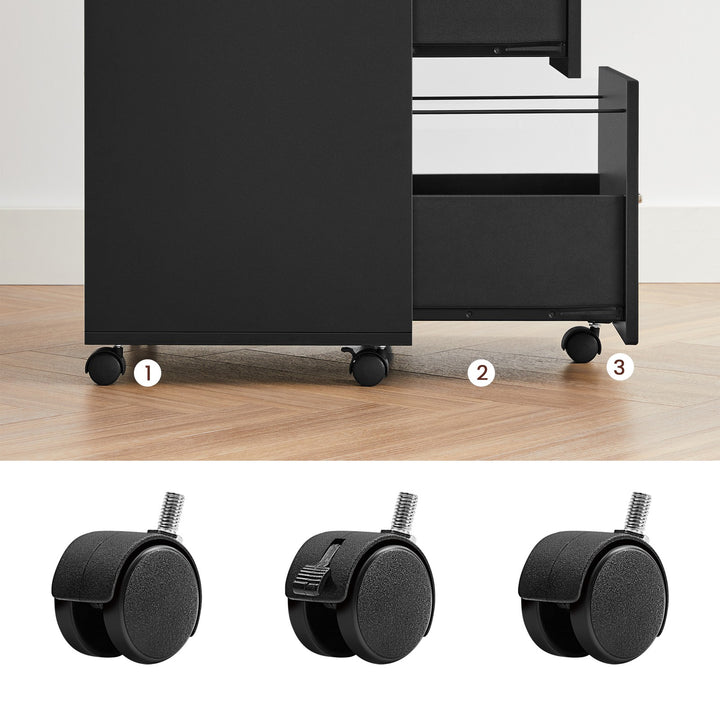 Granite Black File Cabinet