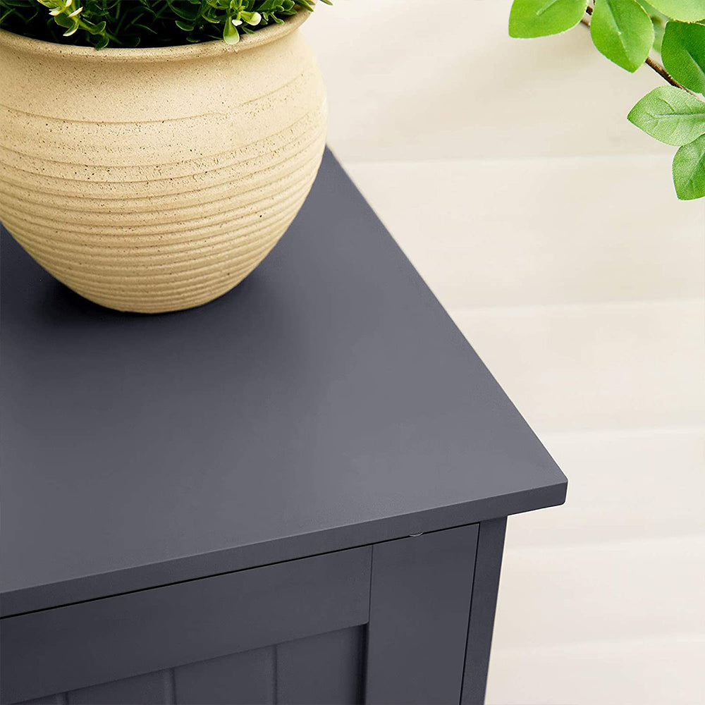 Grey Bathroom Floor Storage Cabinet