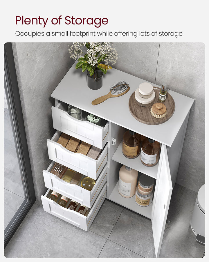 4 Drawers Wooden Cabinet