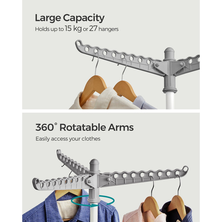 Clothes Airer Grey and White