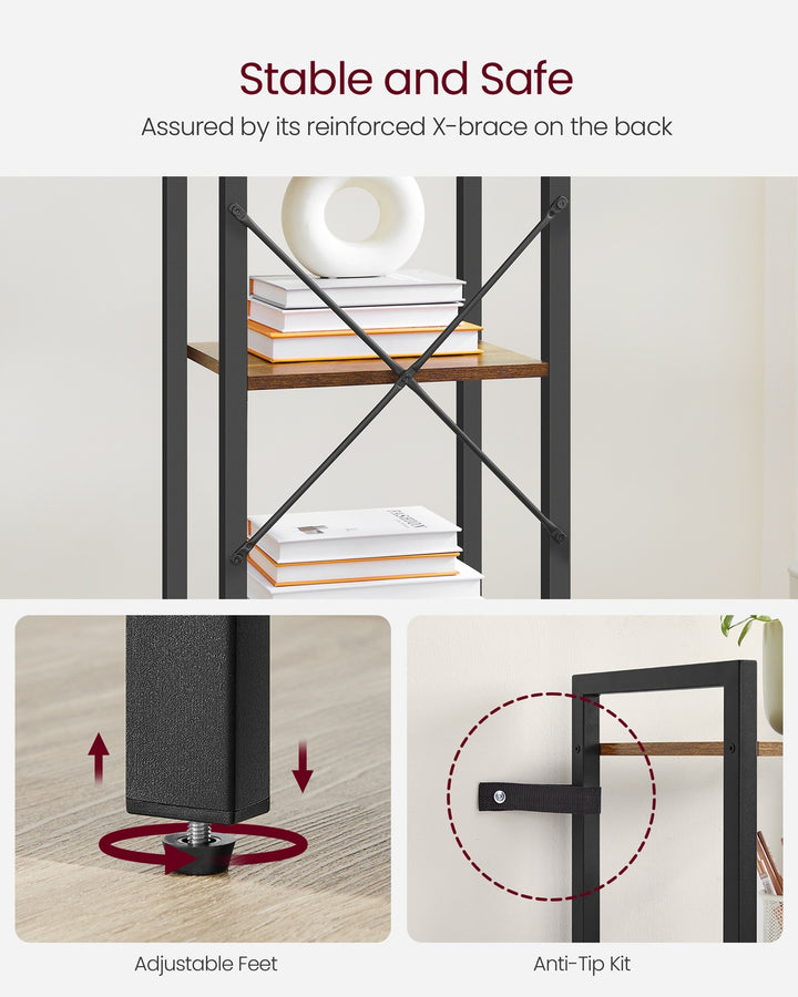 Industrial Brown 5 Layers Storage Rack Unit