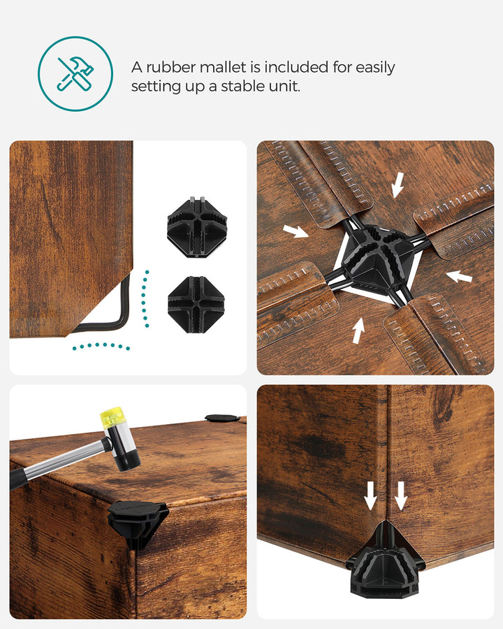 Brown Plastic Storage Organizer for Shoes