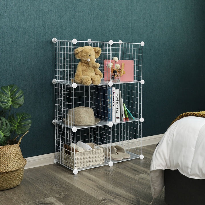 White Wire Mesh Organizer