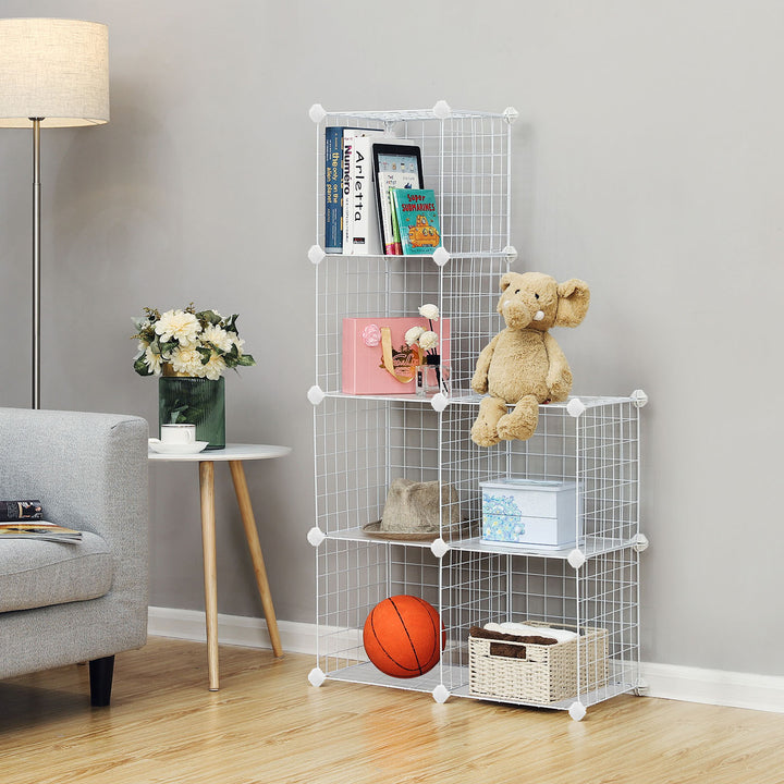 White Wire Mesh Organizer