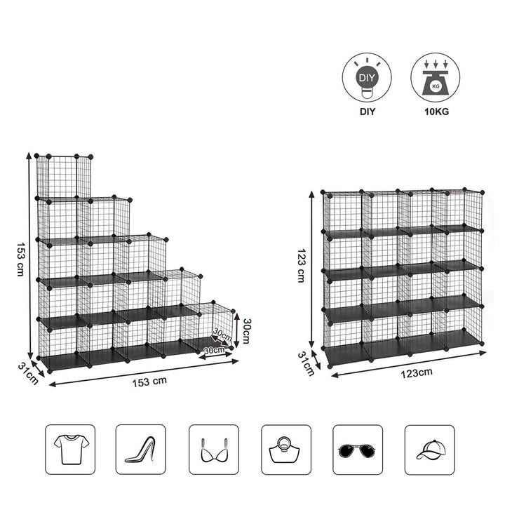 Metal Wire Cube Organizer