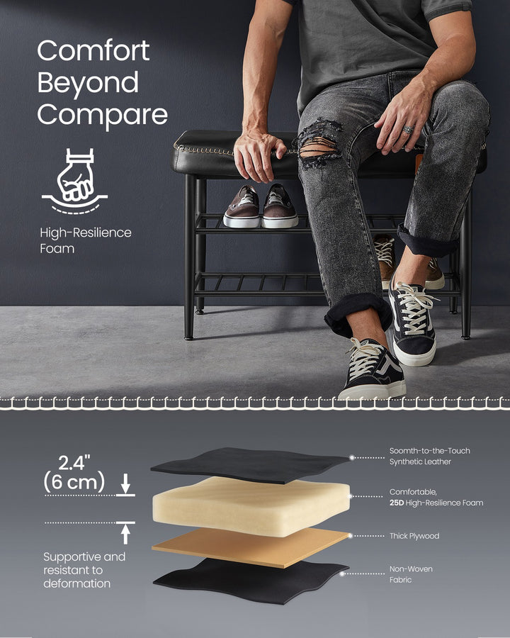 Shoe Bench Synthetic Leather