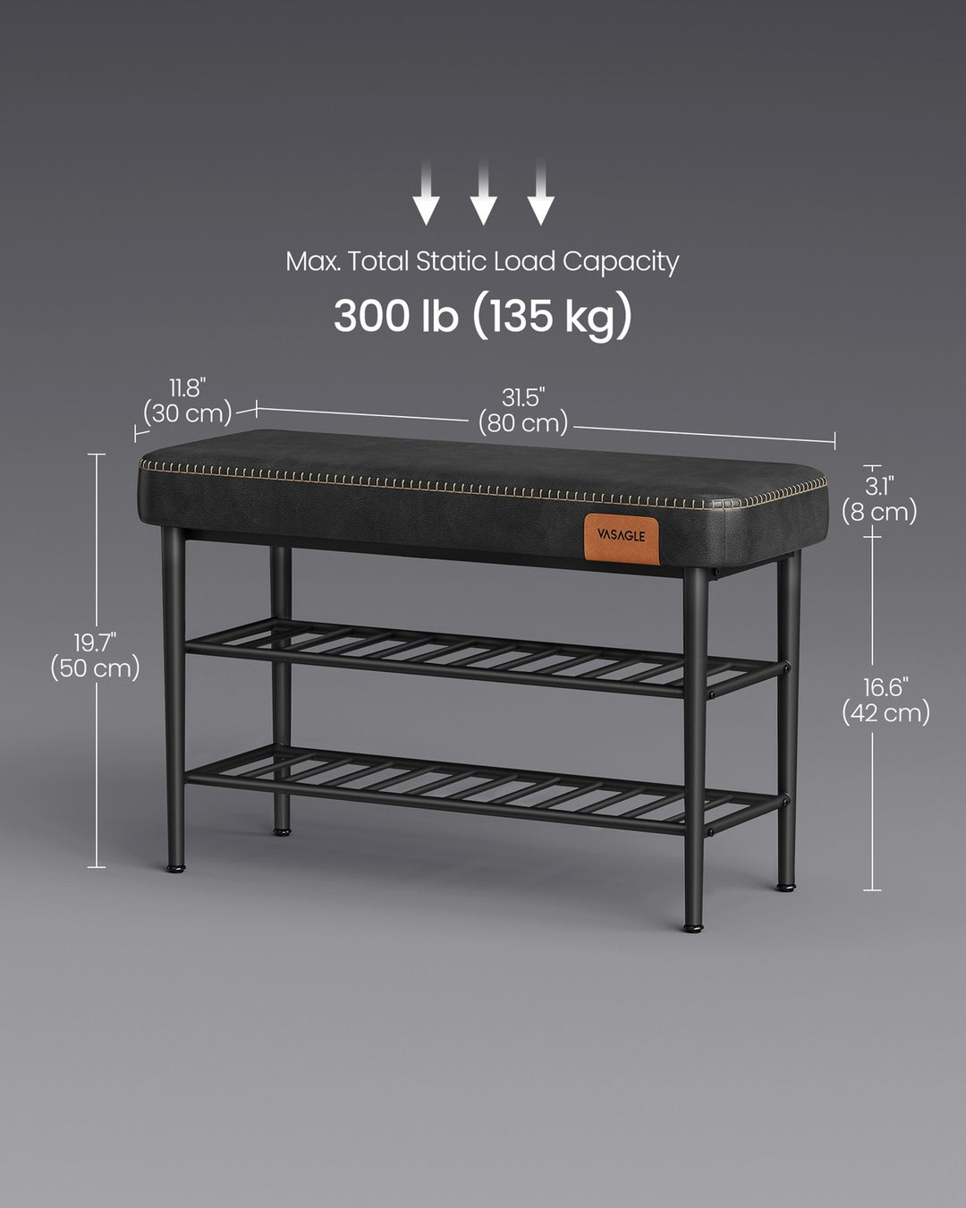 Shoe Bench Synthetic Leather