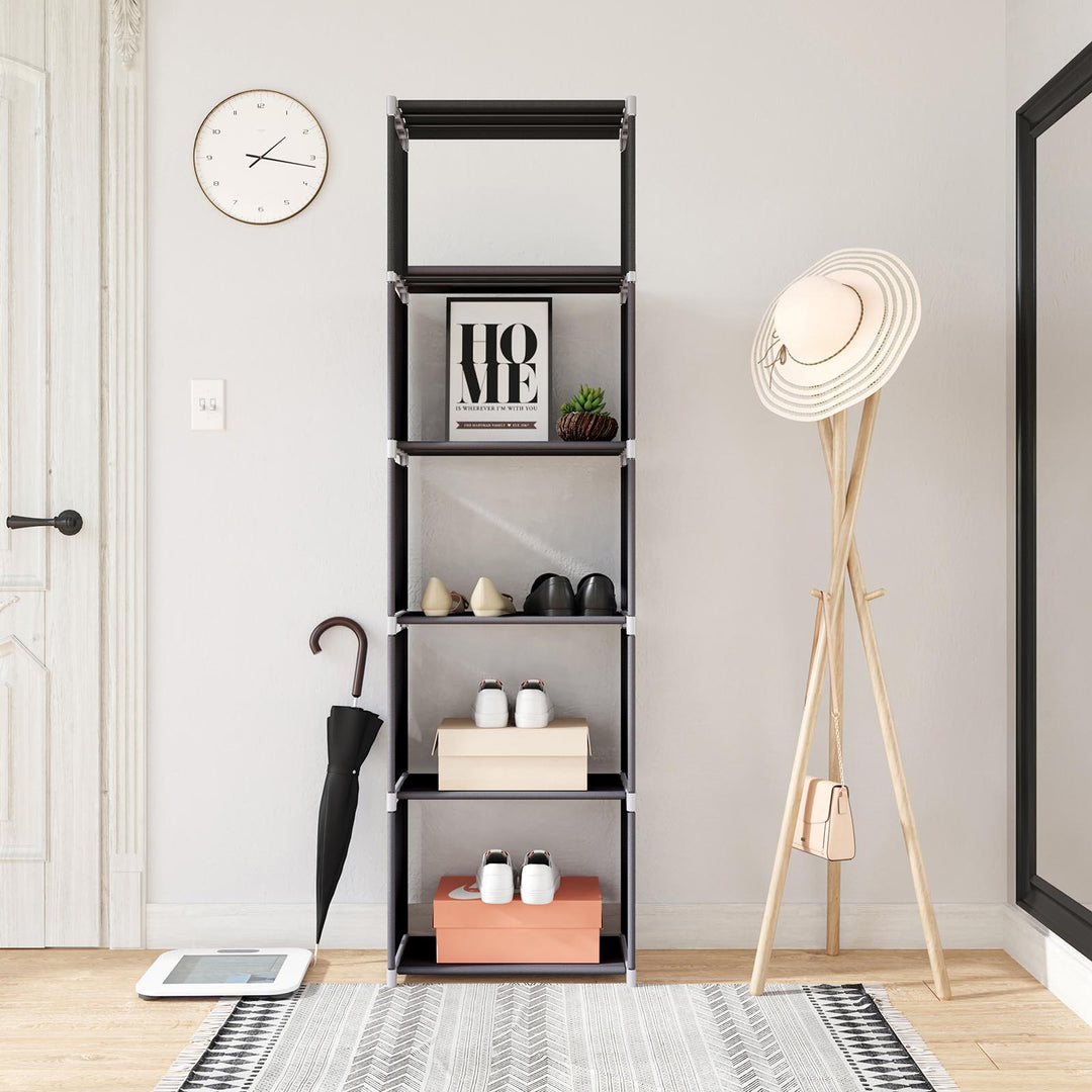 5 Tier Metal Bookcase