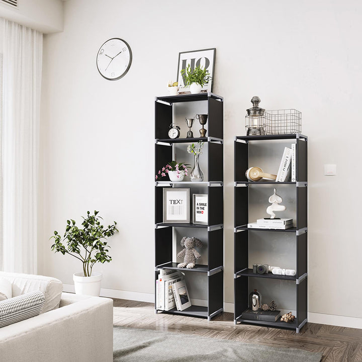 5 Tier Metal Bookcase