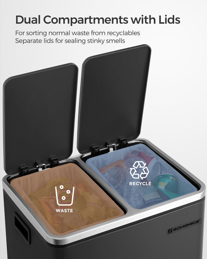 2 x 15 L Trash Can