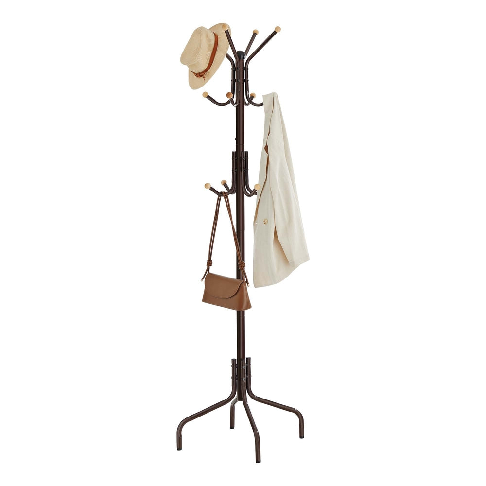 Coat Stand with 12 Hooks and 4 Legs