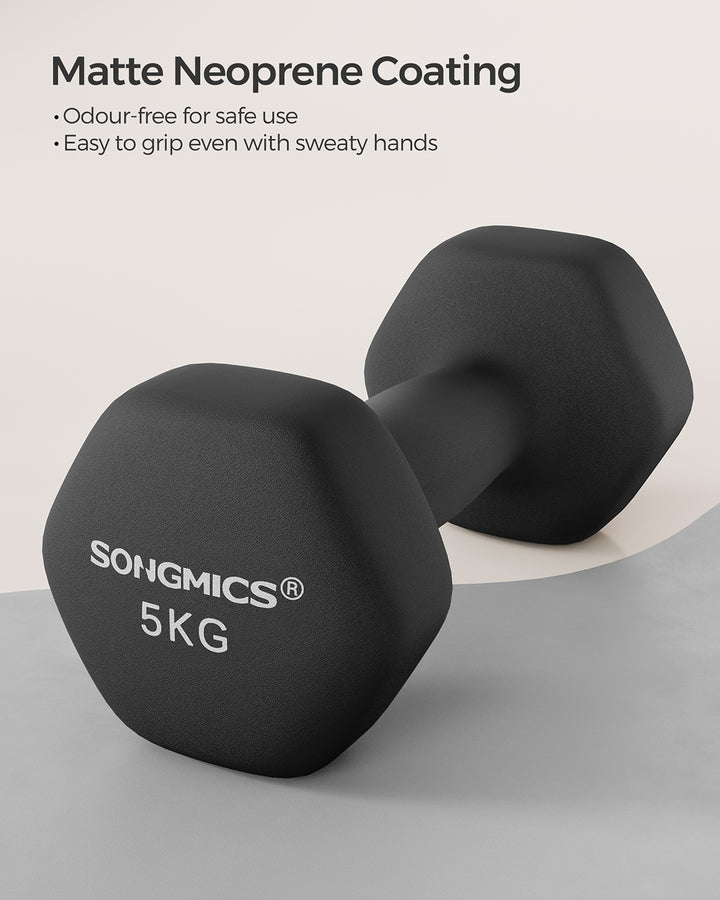 2 x 5 kg Dumbbells
