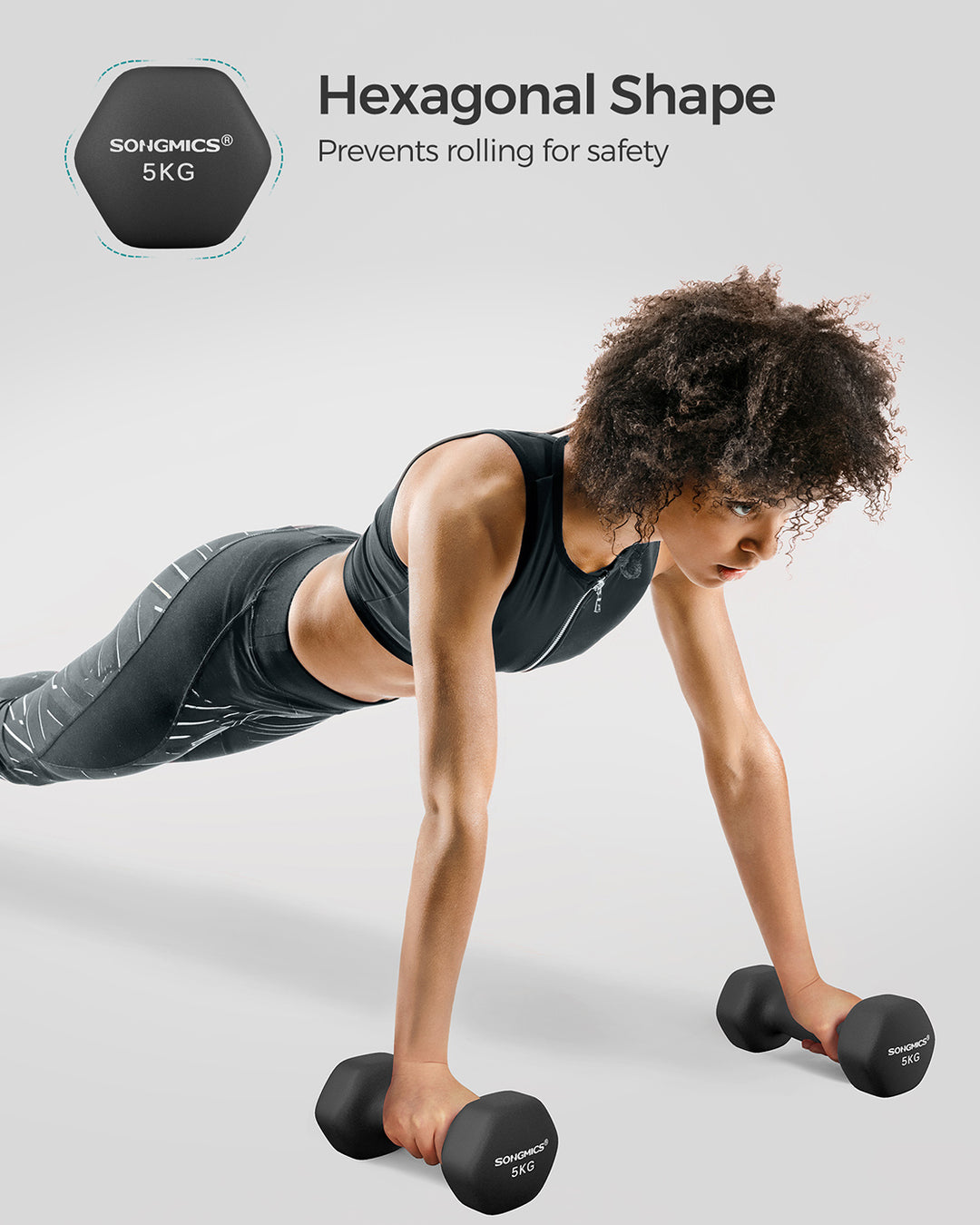 2 x 5 kg Dumbbells
