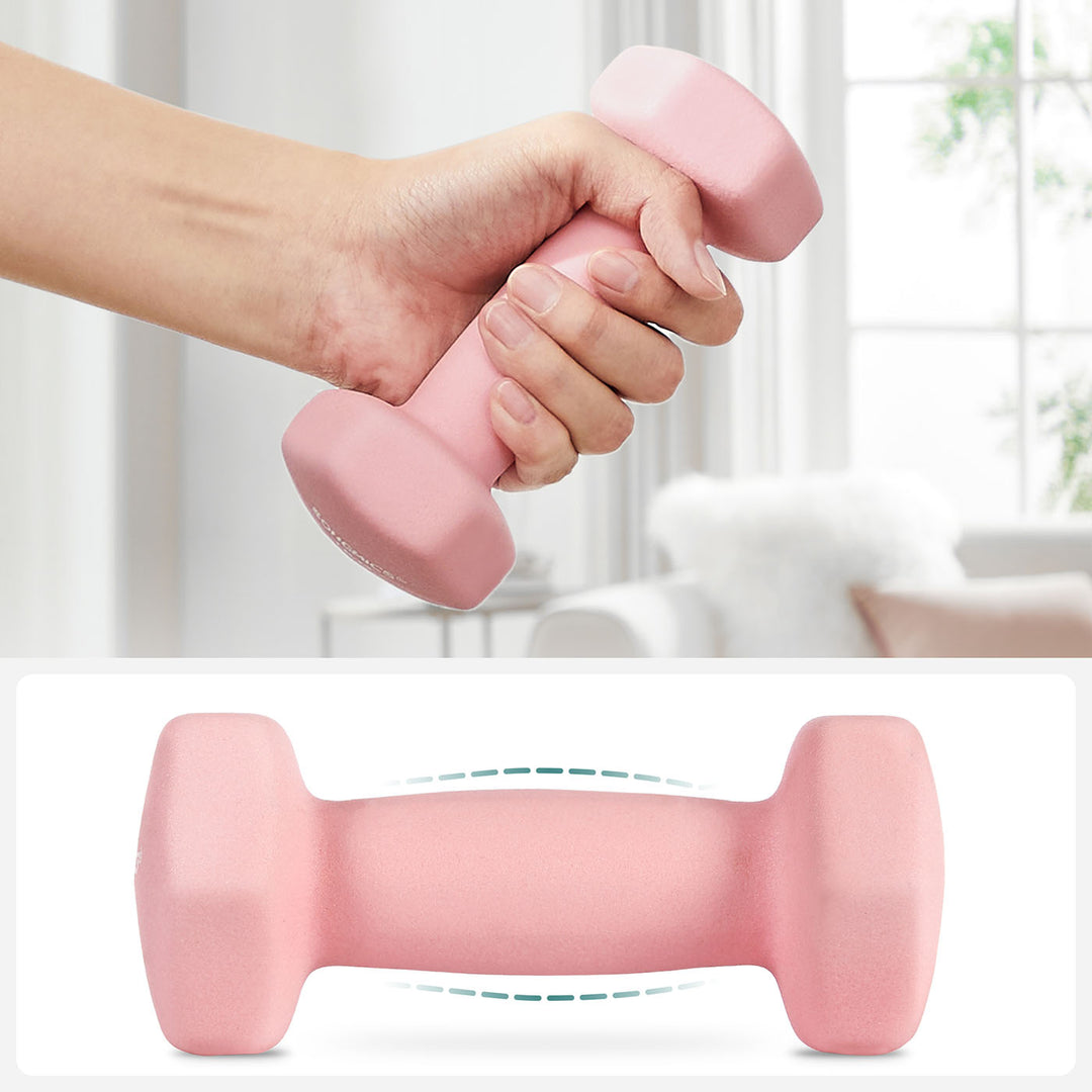 Hex Dumbbell Set with Storage Rack