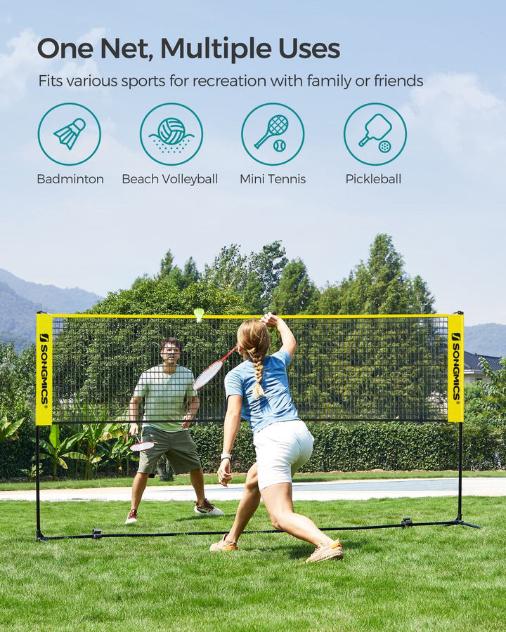 Yellow Badminton Net