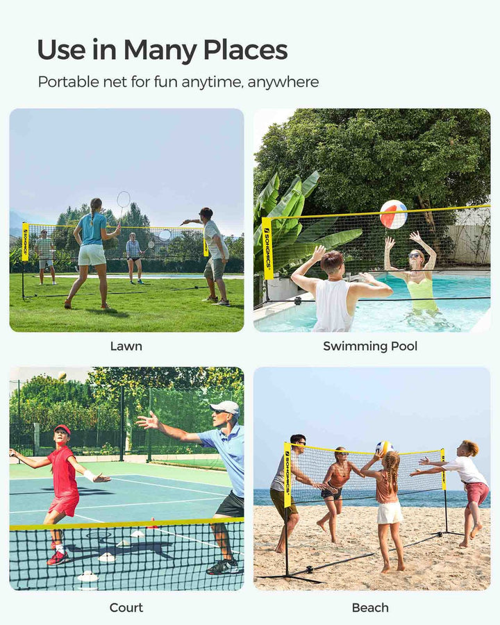 Height Adjustable Badminton Net