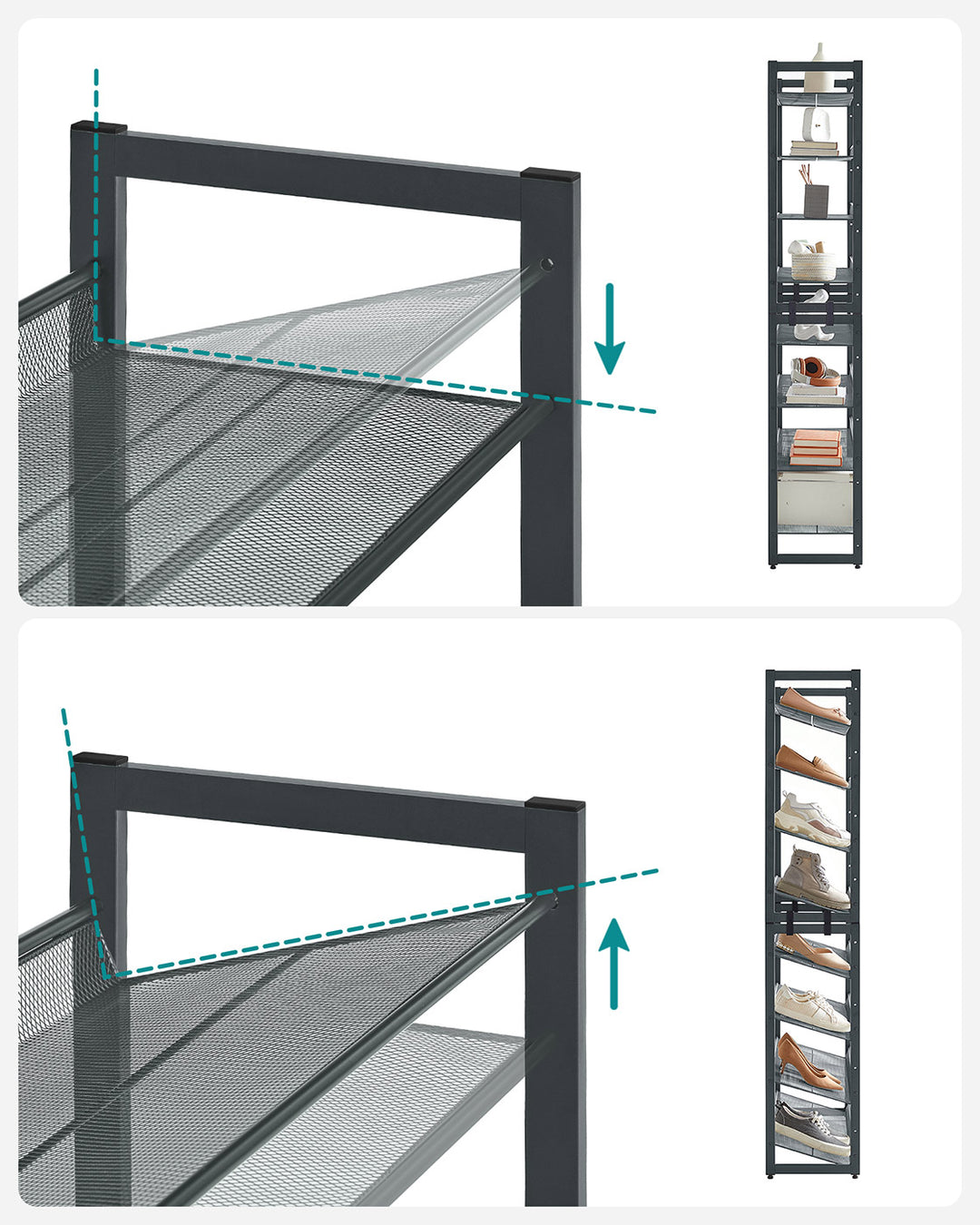 2 Stackable Shoe Racks
