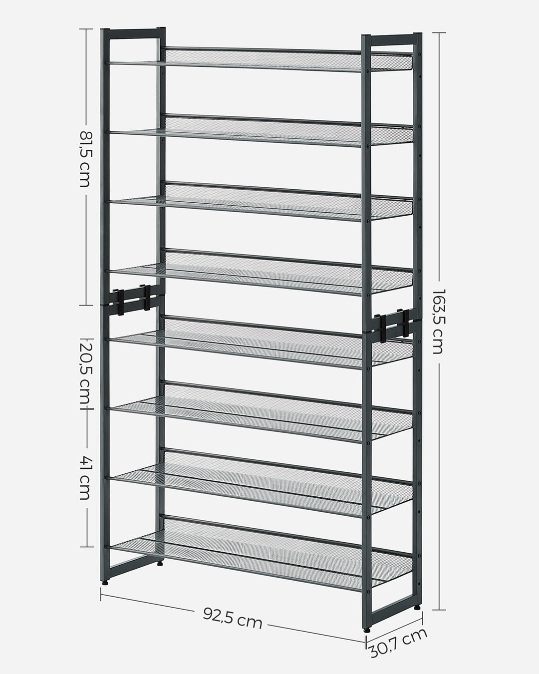 2 Stackable Shoe Racks