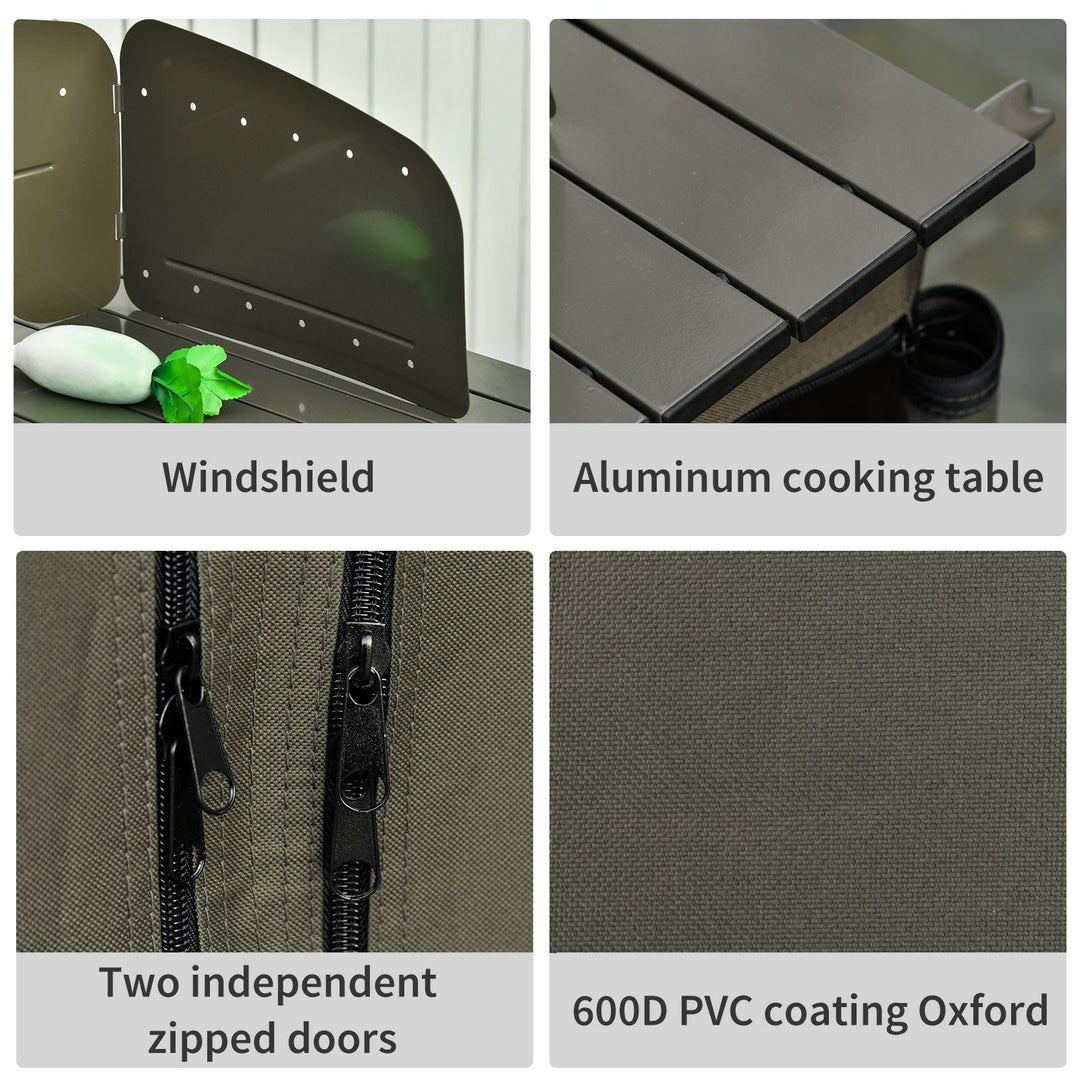 Camping Cupboard Foldable Camping Kitchen Storage Unit