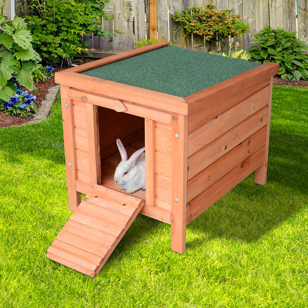 20" Wooden Rabbit Hutch-Fir Wood