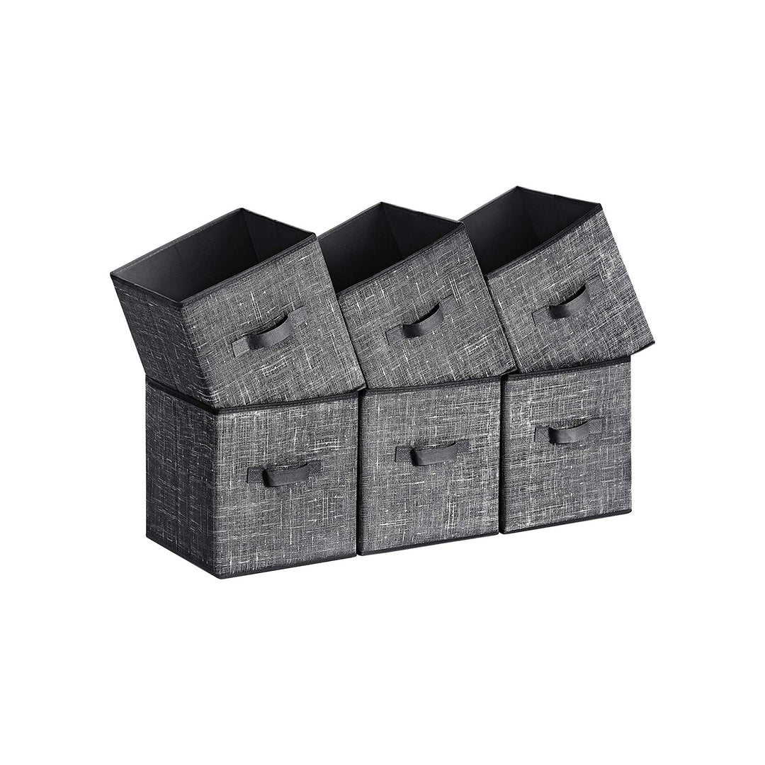 Non-Woven Fabric Storage Cubes with Double Handles Small - Black