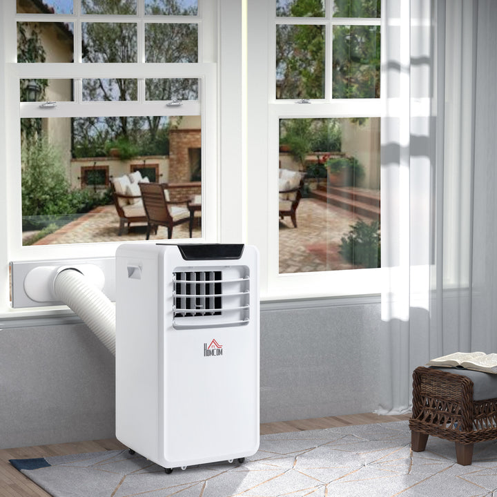 10000 BTU Mobile Portable Air Conditioner Cooling Dehumidifying Unit with remote, White