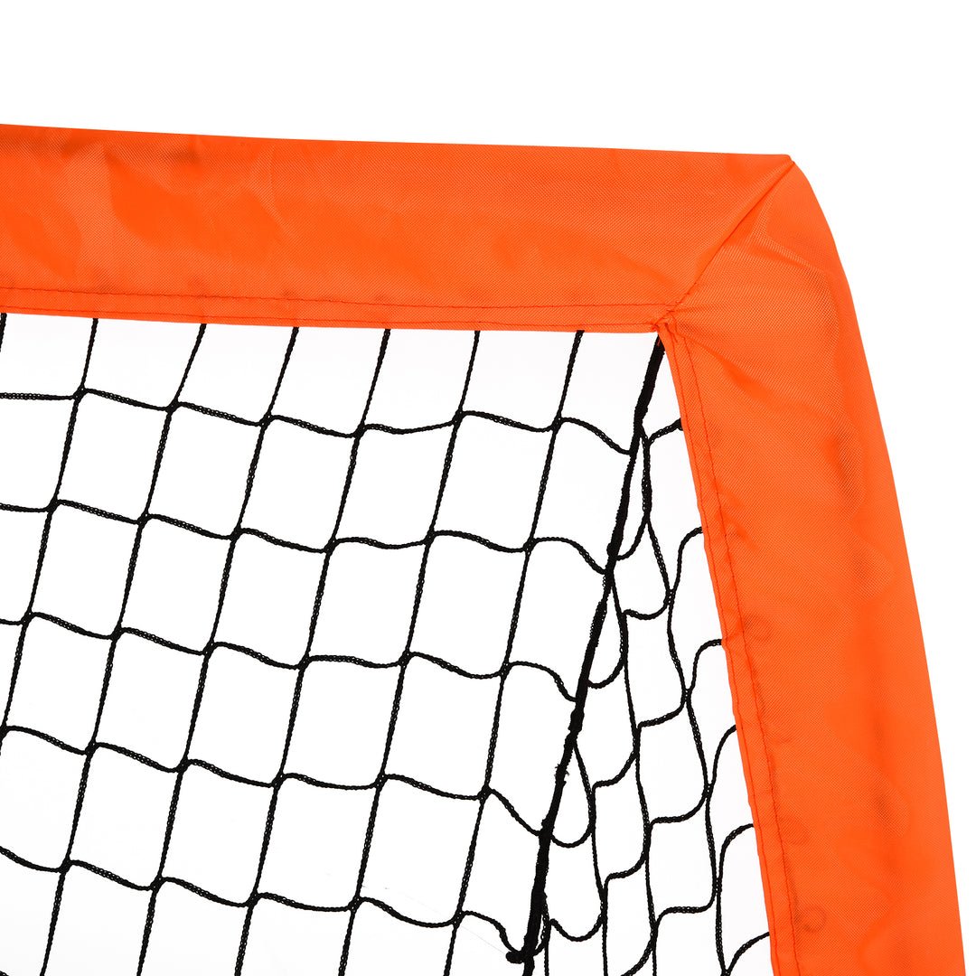 Tetoron Mesh Outdoor Folding Football Goal Orange