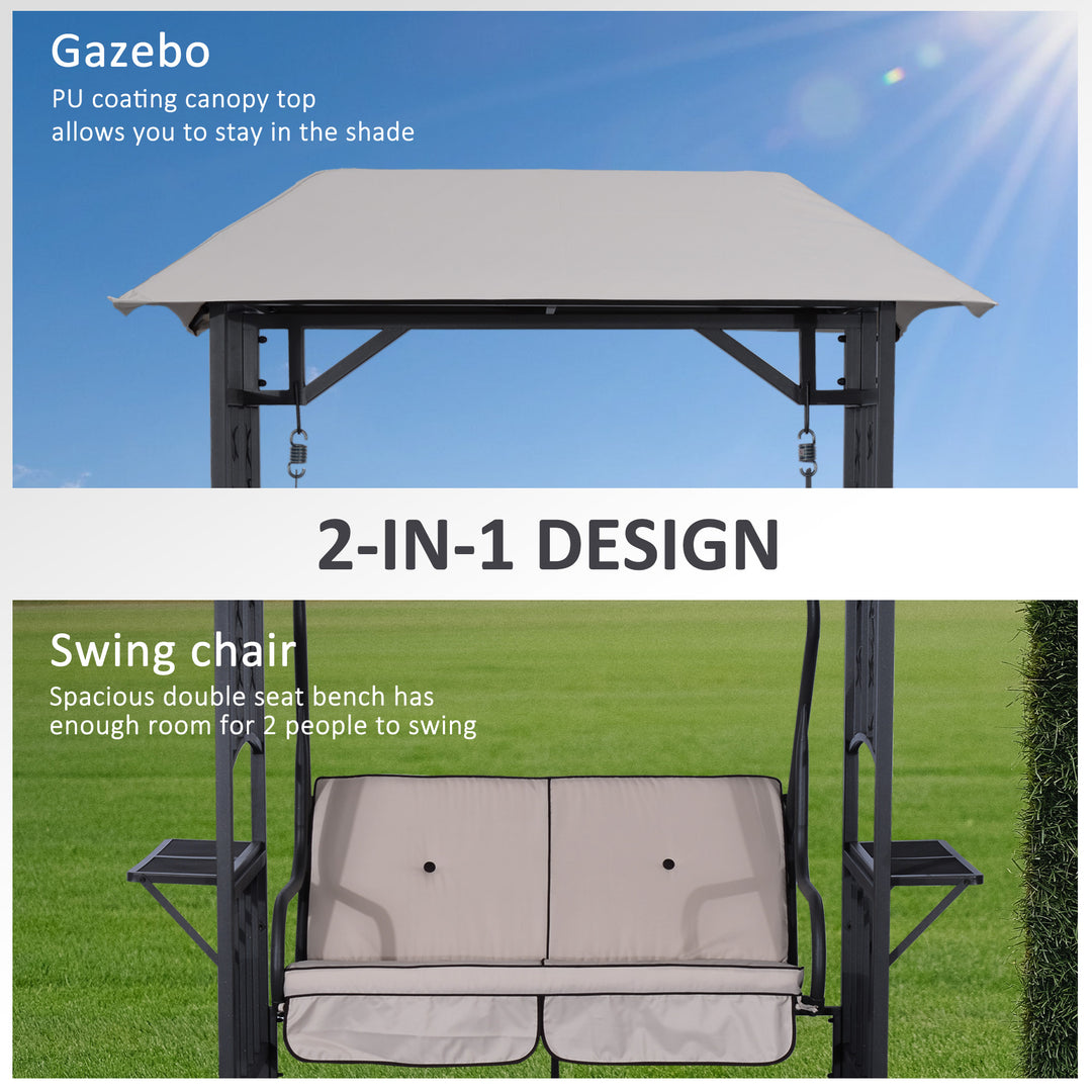2 Seater Canopy Swing Chair Seat