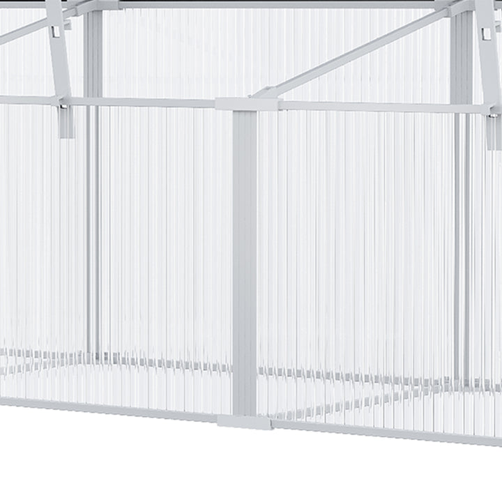 Outdoor Greenhouse Polycarbonate Grow House Flower Vegetable Plants Raised Bed Garden Aluminium Cold Frame 180 x 51 x 51 cm