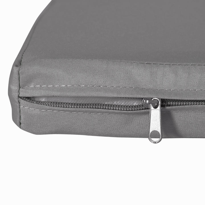 Outdoor Seat Cushion Pads for Rattan Furniture, 3 PCs Cushions - Dark Grey