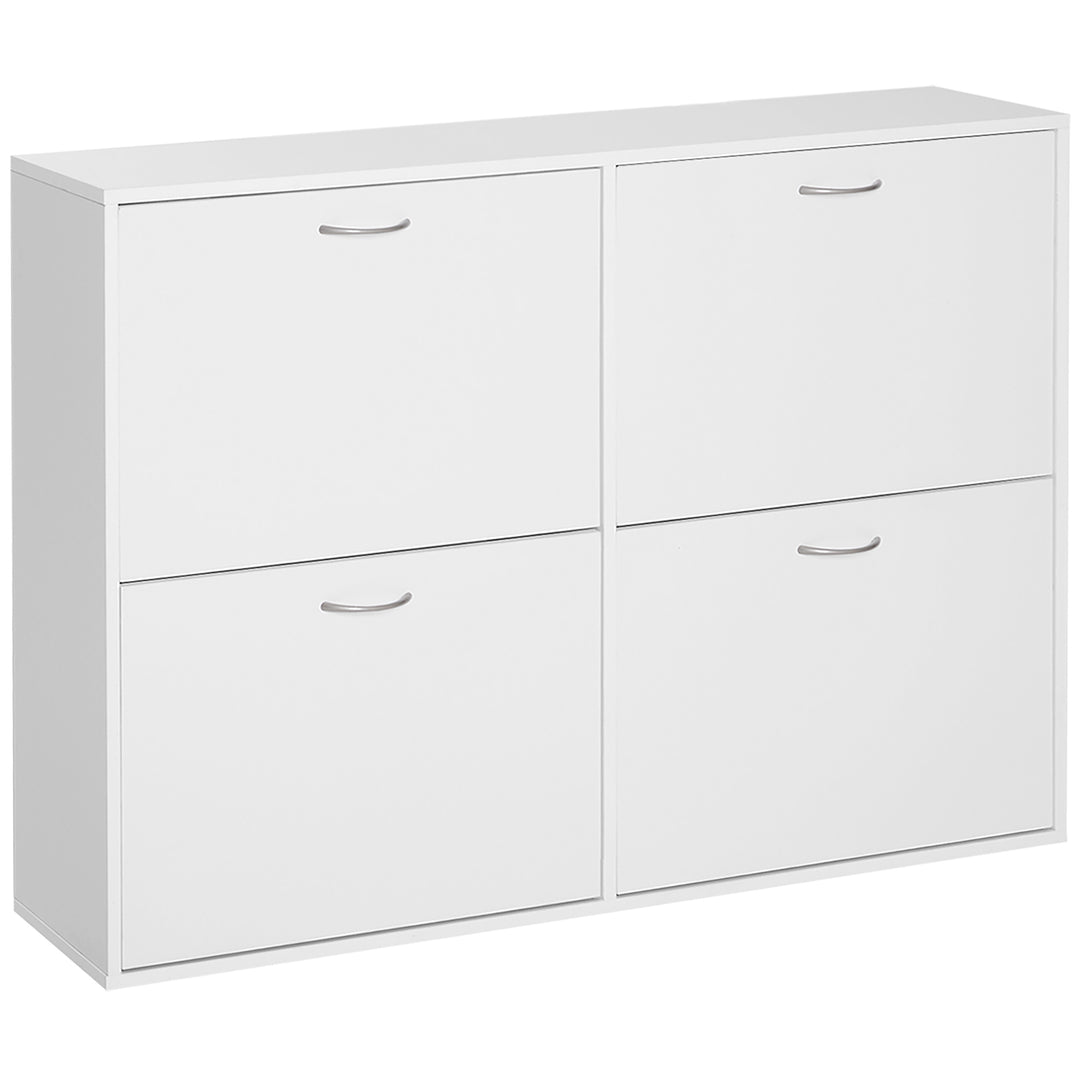 Shoe Cabinet, 120Lx24Wx81H cm, Particle Board-White