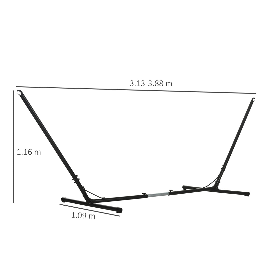 3.1Ð3.8m Adjustable Universal Hammock Stand Metal Frame Garden Camping Picnic Outdoor Patio Replacement Ð Stand Only