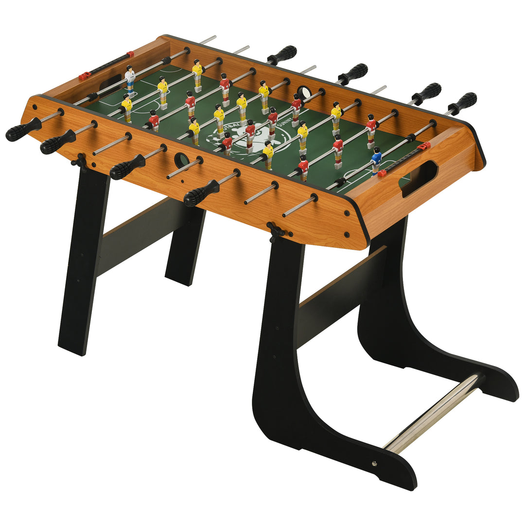 Folding Football Gaming Table Mini Foosball Soccer Table for Family Fun Kids Toy Indoor Play Sports