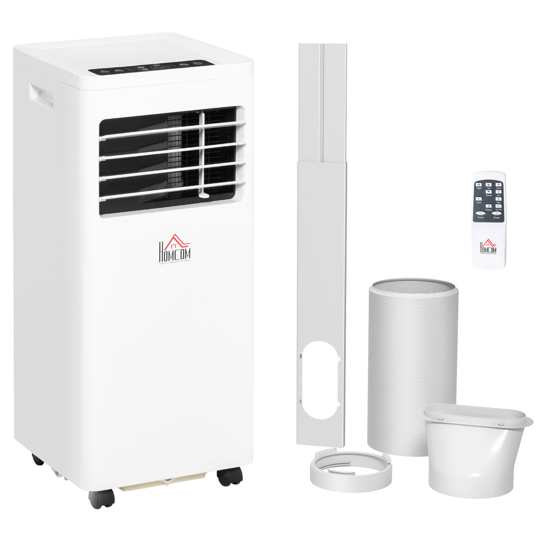 Mobile Air Conditioner White W/ Remote Control Cooling Dehumidifying Ventilating - 650W