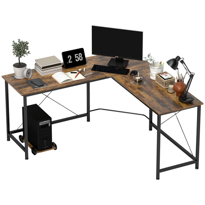 Corner Gaming Desk L-Shape Computer PC Workstation Home Office Study Three Worktop Writing Table 150 x 150 x 75 cm