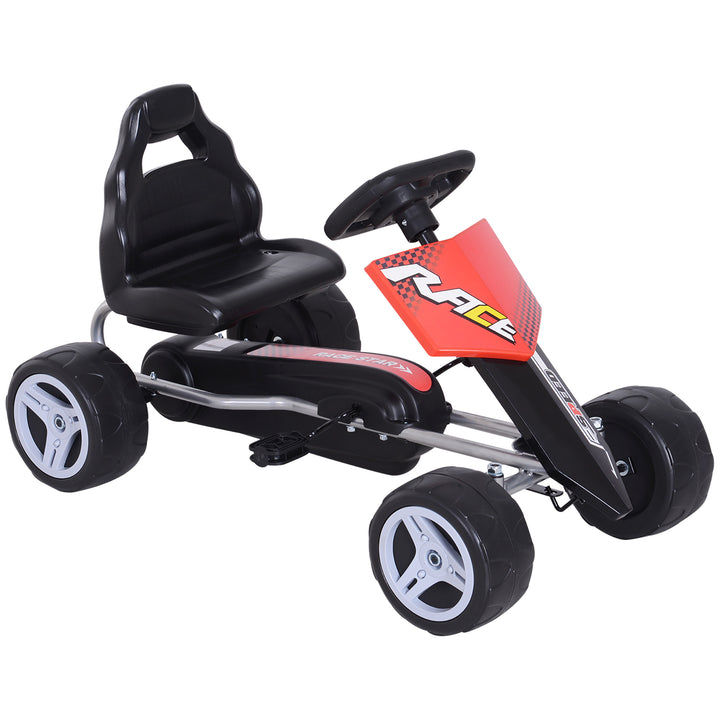 Kids Pedal Go Kart Ride-on, 80Lx49Wx50Hcm-Red/Black