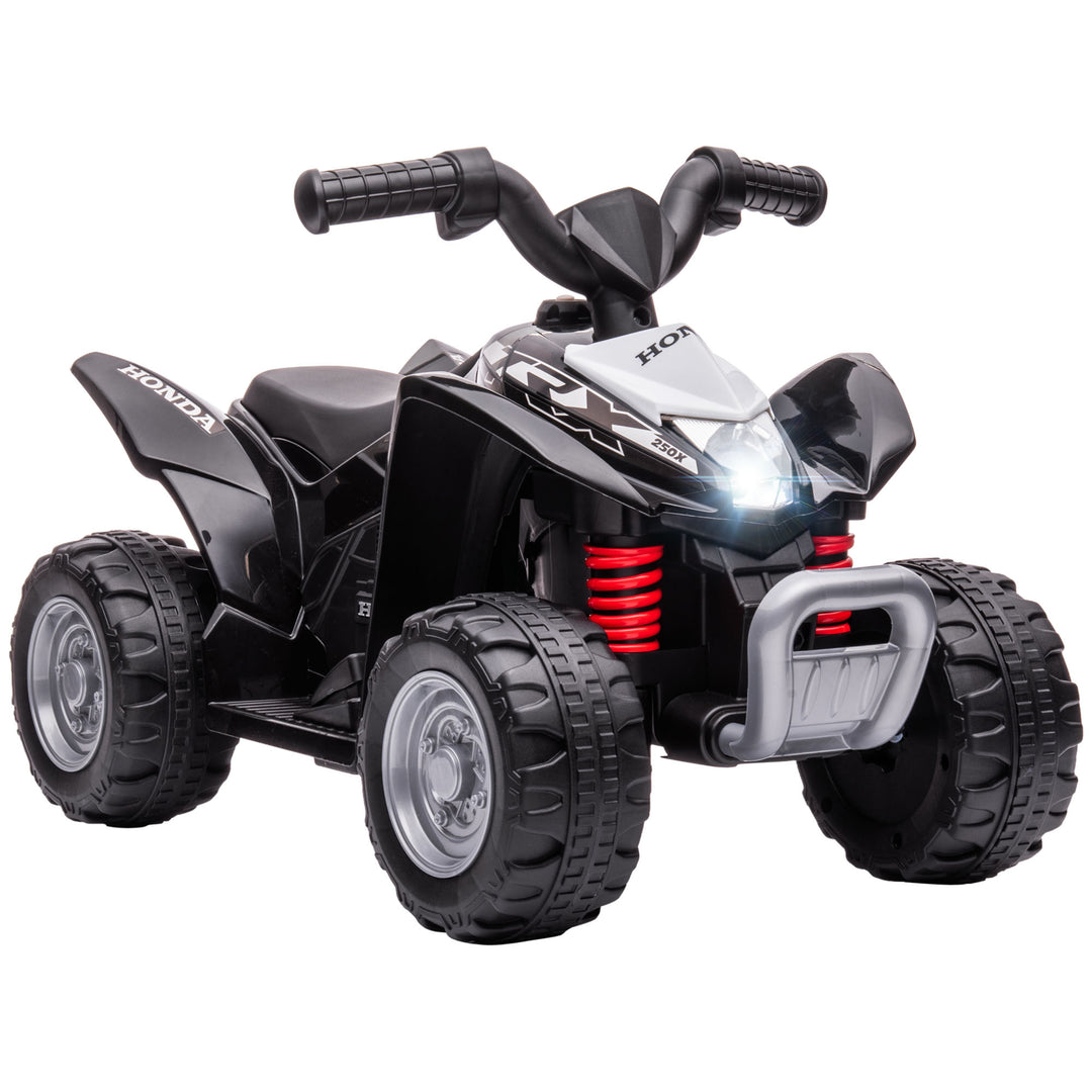 Honda Licensed Kids Quad Bike, 6V Electric Ride on Car ATV Toy with LED Light Horn for 1.5-3 Years, Black