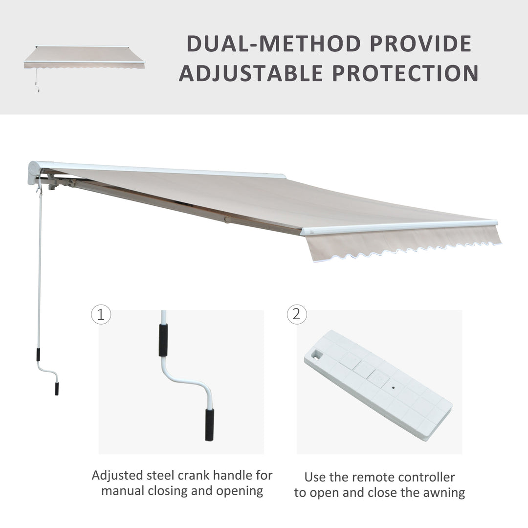 2.95Lx2.5M  Retractable Manual/Electric Awning