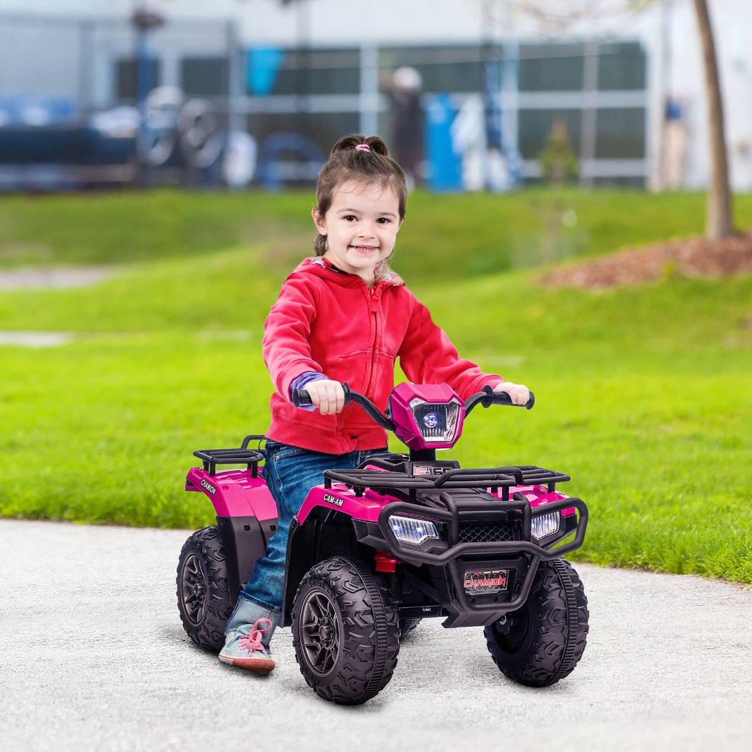 12V Kids Quad Bike with Forward Reverse Functions, Ages 3-5 Years - Pink