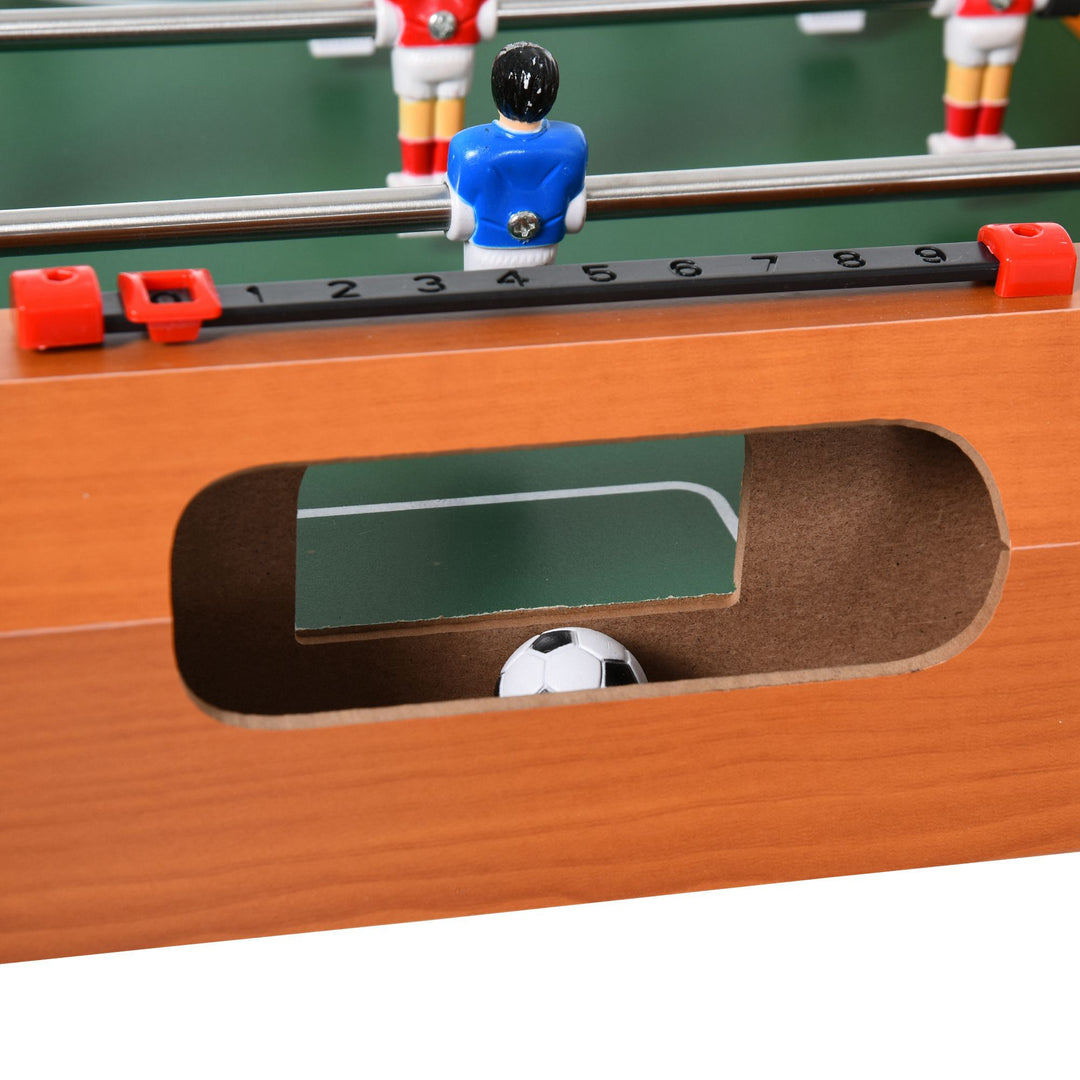 Soozier Foosball Table Heavy Duty  84.5cm for Arcades, Pub, Game Room, 8 Rods, 2 Balls