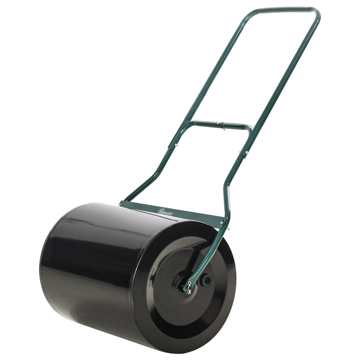 50cm Steel Garden Lawn Roller Fillable Cylinder Rolling Drum w/ Handle