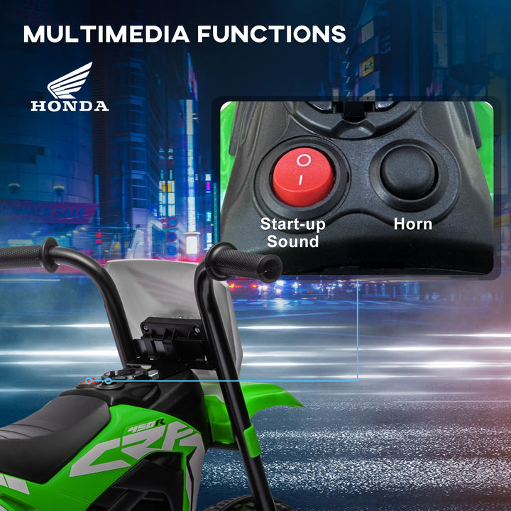 Kids Motorbike, 3 Wheels Kids Electric Bike- Green