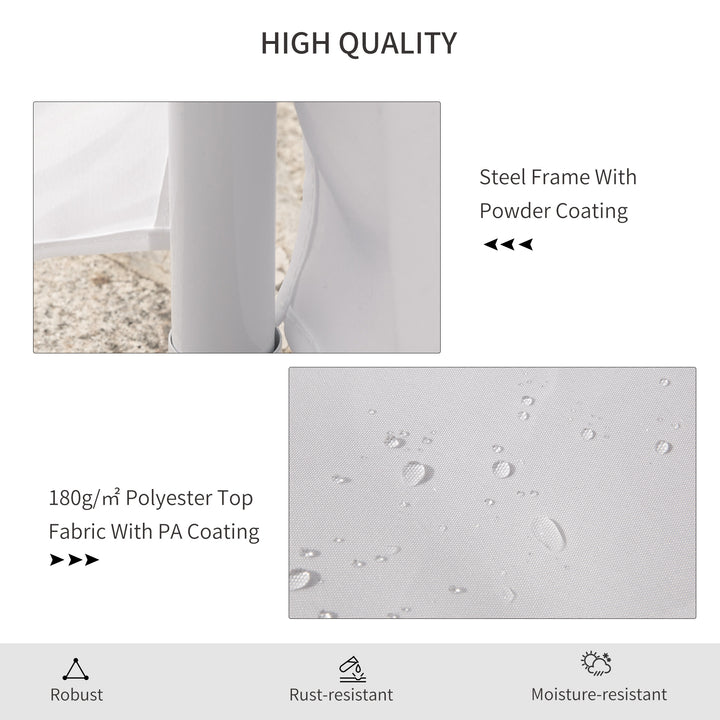 6.8m x 5m Octagonal Party Tent / Wedding Marquee-White