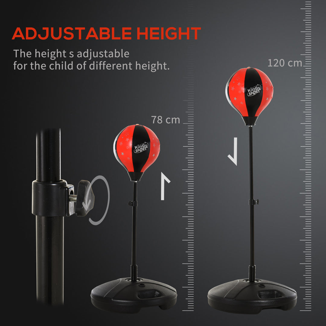 Boxing Punch Ball Set Ф38x78-120cm Fighting Game 360 Degree Rebound Spring PP PVC Adjustable Teenager