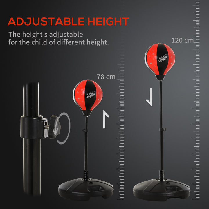 Boxing Punch Ball Set Ф38x78-120cm Fighting Game 360 Degree Rebound Spring PP PVC Adjustable Teenager