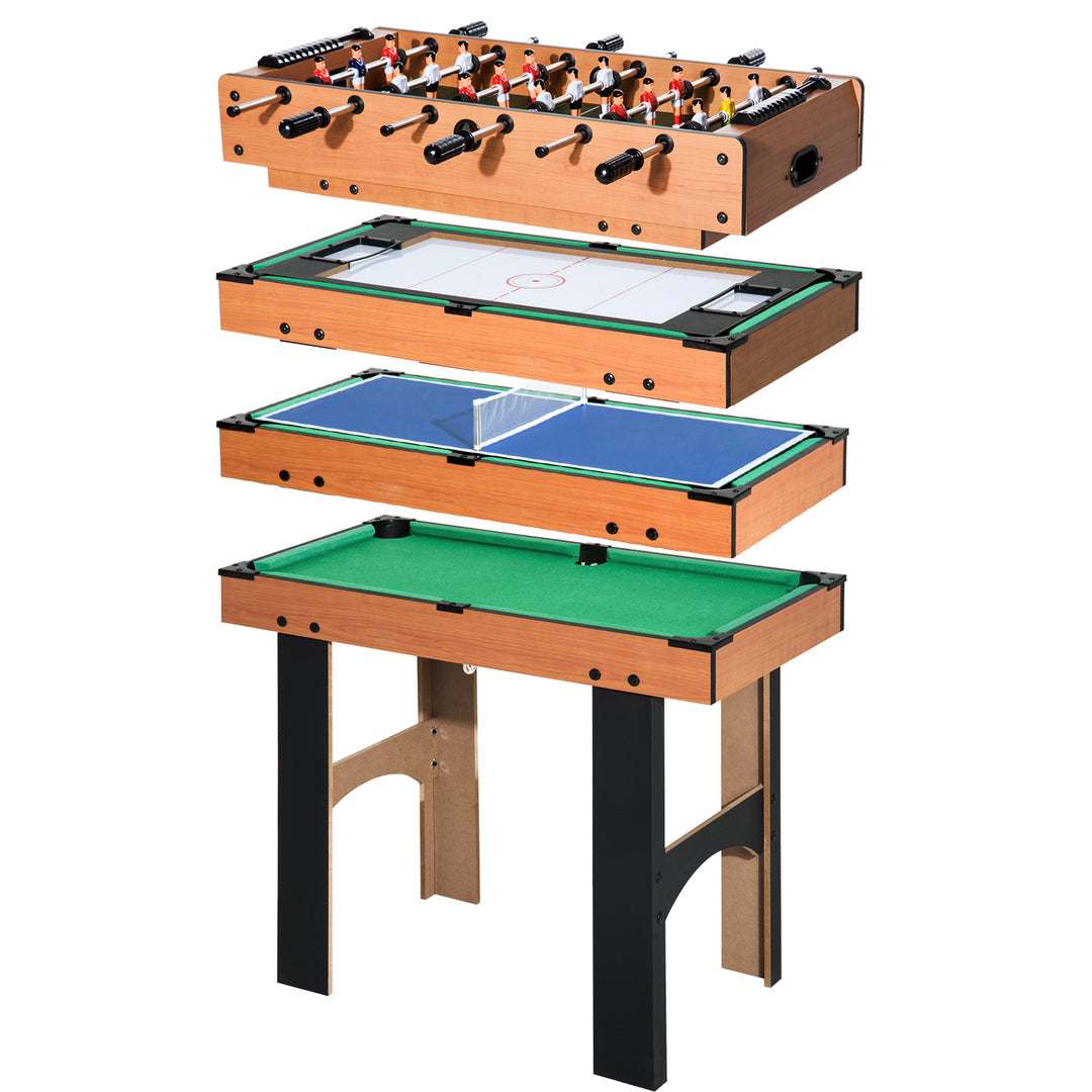 4-In-1 Multi Game Table, 87x43x73 cm-Multi Colour
