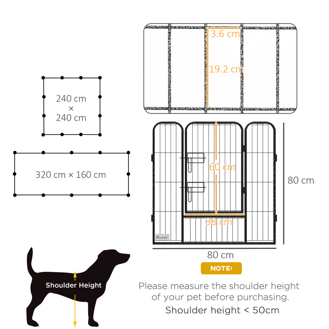 Heavy Duty Puppy Play Pen, 12 Panels Pet Exercise Pet, Pet Playpen for Small and Medium Dogs