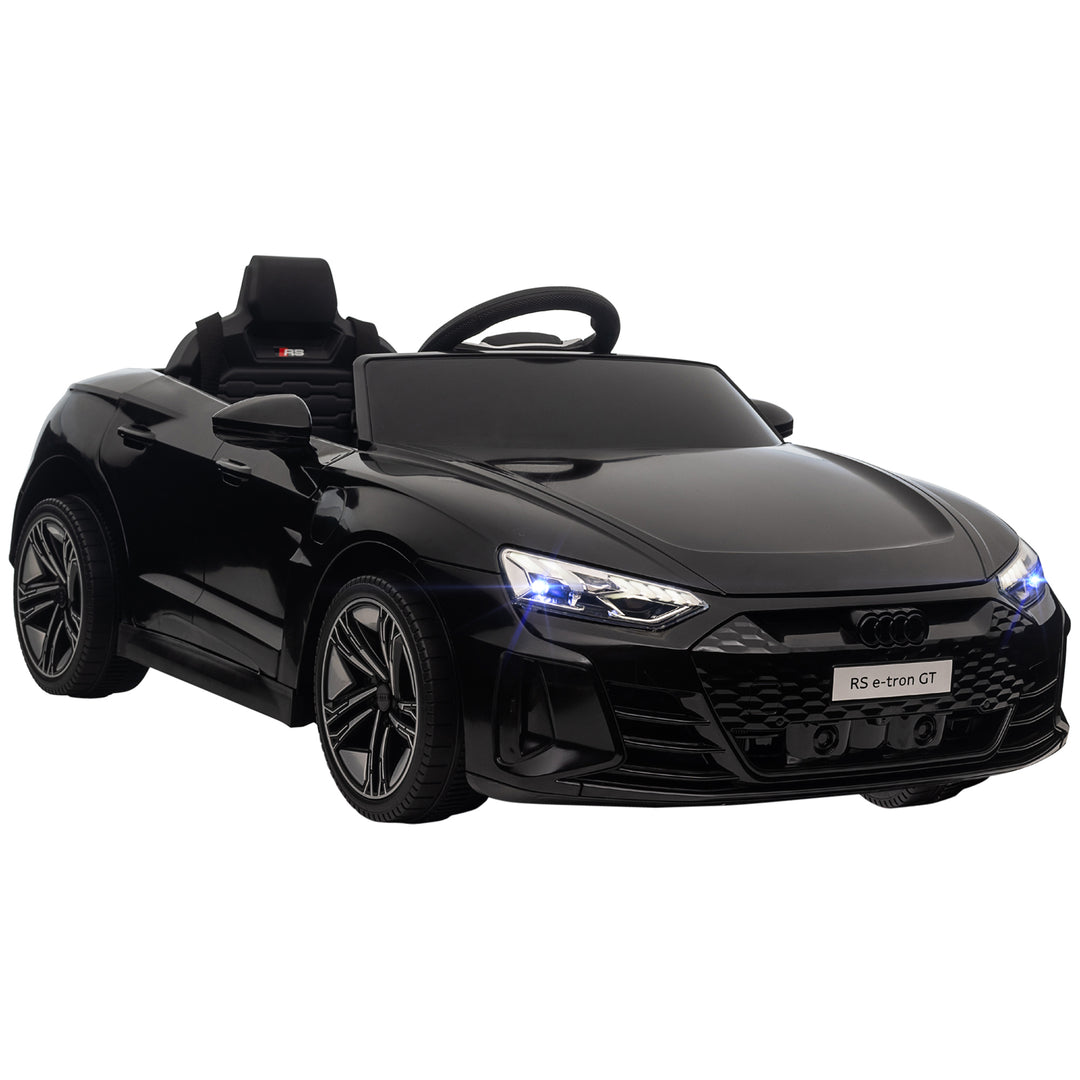 Audi Licensed 12V Kids Electric Ride-On, with Remote Control, Suspension System, Lights, Music, Motor - Black